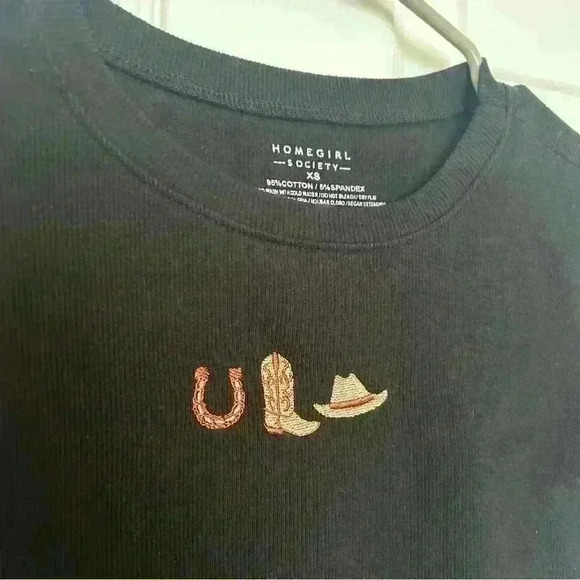 Homegirl Society Western Country Girl Crop Top - Picture 4 of 6